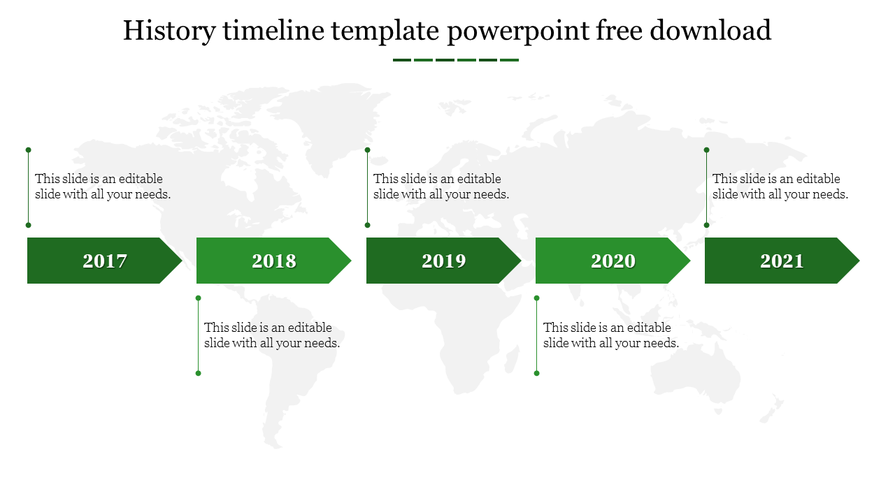 Free - Get History Timeline Template PowerPoint Free Download